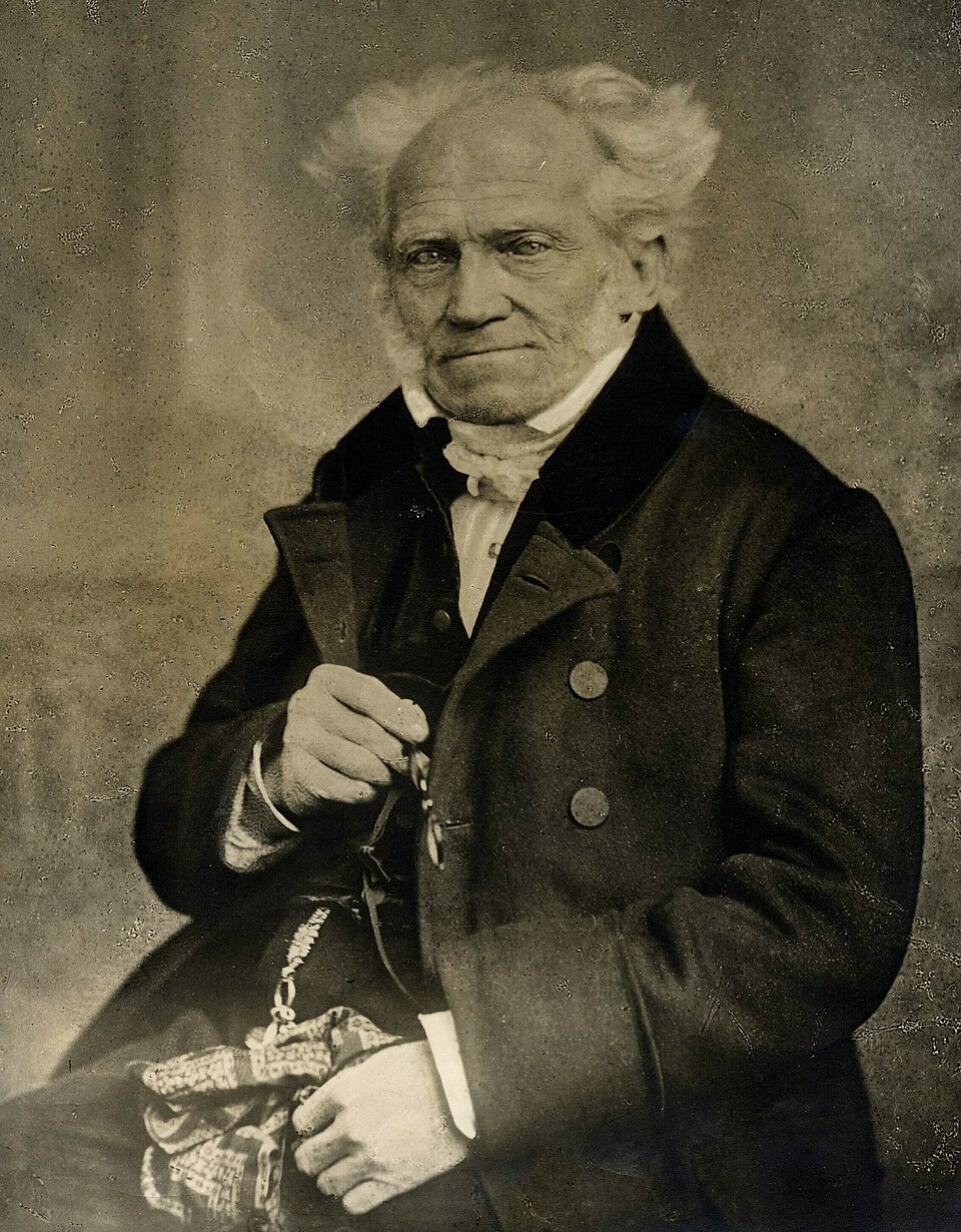 Arthur Schopenhauer em retrato de 1859. Para o filósofo, o desejo está no centro da experiência humana de falta, satisfação e sofrimento. Foto: J. Schäfer/Wikimedia Commons — domínio público.